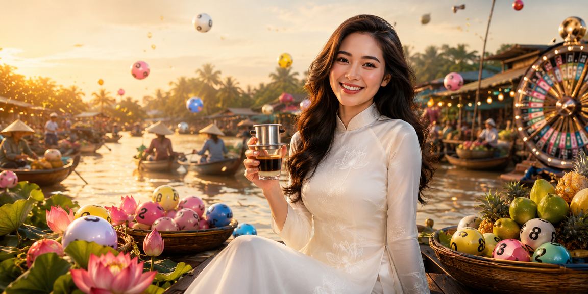 Người dùng vùng Đồng bằng sông Cửu Long xem xổ số trực tuyến bên ly cà phê